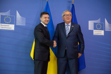 Президент України Володимир Зеленський зустрівся з Президентом Європейської Комісії Жан-Клодом Юнкером