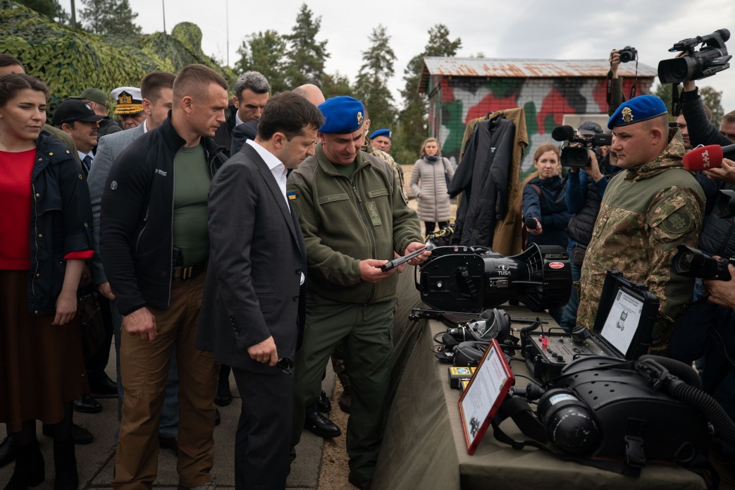 Президент Володимир Зеленський відвідав Міжнародний міжвідомчий багатопрофільний центр підготовки підрозділів Національної гвардії України, 30 вересня 2019 року