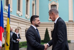 Президент України Володимир Зеленський та Прем’єр-міністр Чеської Республіки Андрей Бабіш провели зустріч в рамках офіційного візиту Глави чеського уряду до України, 19 листопада 2019 року