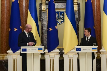 Україна надзвичайно цінує всебічну допомогу ЄС, маємо амбітні цілі на наше найближче майбутнє – Володимир Зеленський після зустрічі з Шарлем Мішелем