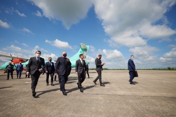 President arrived in Kryvyi Rih by airliner