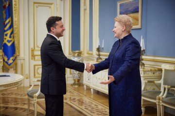 Volodymyr Zelenskyy met with President of Lithuania in 2009-2019 Dalia Grybauskaitė