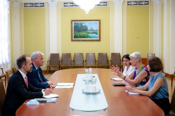 Андрій Сибіга провів зустріч зі співзасновницею ГО «Центр ліберальної сучасності» Марілуїзою Бек