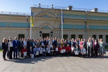 Meeting of the President of Ukraine with educators and winners of international academic competitions