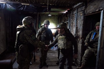 President visited the frontline positions of the military in the Donetsk region