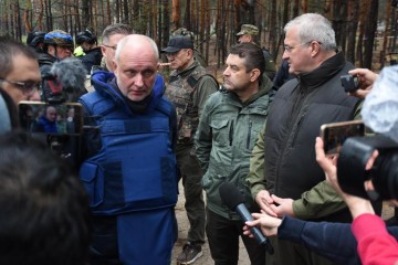 Ambassadors of foreign countries visited the liberated city of Izyum and saw the consequences of the Russian occupation