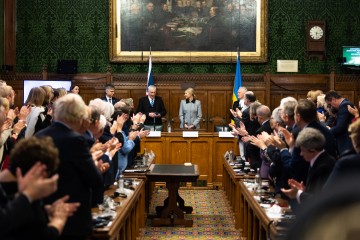 First Lady Olena Zelenska addressed the Parliament of the United Kingdom of Great Britain and Northern Ireland