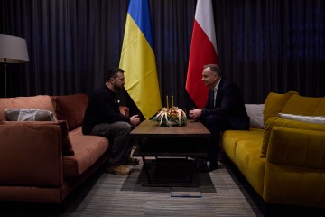 On his way to Ukraine, Volodymyr Zelenskyy met with Andrzej Duda in the rescuer city of Rzeszów