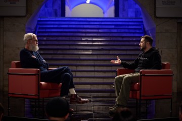 The program of the famous TV host David Letterman with the participation of Volodymyr Zelenskyy was published on the website of the Office of the President and on YouTube