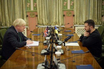 Volodymyr Zelenskyy met with Boris Johnson