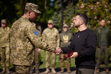 Президент на урочистостях з нагоди Дня піхоти: Що б не робив наш ворог – українські піхотинці сильніші, наш час – це час для перемоги