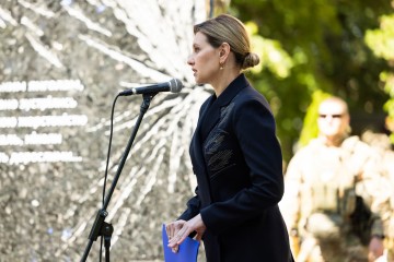 Olena Zelenska opens a monument to children killed as a result of Russian armed aggression in Kharkiv