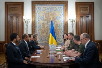 Andriy Yermak met with the delegation of the UAE headed by the Minister of Climate Change and Environment, Head of the Office of International Affairs under the President of the UAE