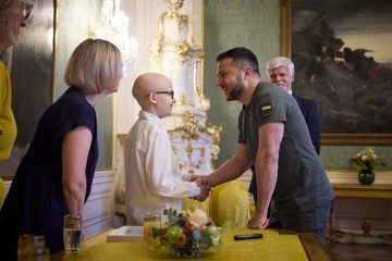 In Prague, Volodymyr Zelenskyy and Petr Pavel met with a Ukrainian boy Anton Kotsko, who is undergoing treatment in the Czech Republic