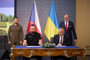 Memorandum on military-technical cooperation was signed in the presence of the President of Ukraine and the Prime Minister of the Czech Republic