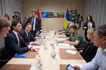 Volodymyr Zelenskyy met with Mark Rutte in Vilnius