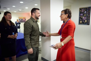 Volodymyr Zelenskyy met with Penny Pritzker in New York