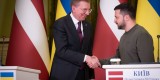 Президент Украины Владимир Зеленский провел встречу с Президентом Латвийской Республики Эдгарсом Ринкевичсом, который пребывает с визитом в нашей стране, 24 ноября 2023 года.