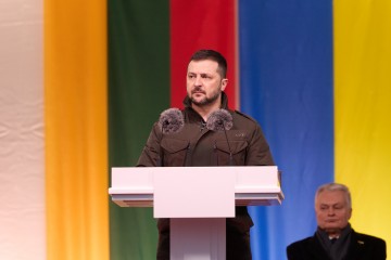 Разом ми змінюємо історію на краще – виступ Президента Володимира Зеленського перед представниками громадськості Литви та України