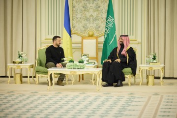 Volodymyr Zelenskyy met with Crown Prince Mohammed bin Salman Al Saud in Saudi Arabia