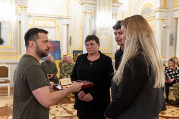 President awarded the Golden Star Orders to the Heroes of Ukraine and the families of the fallen Heroes