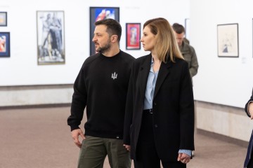 Volodymyr Zelenskyy and Olena Zelenska visited the 