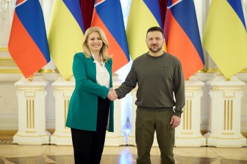 The President of Ukraine Meets with the President of Slovakia in Kyiv