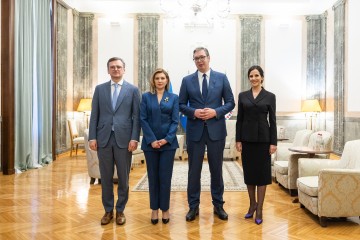 Olena Zelenska Met with the President and First Lady of Serbia