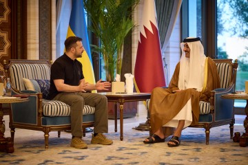 The President Met with the Amir of Qatar