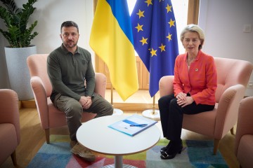 Volodymyr Zelenskyy Met with the President of the European Commission in Brussels