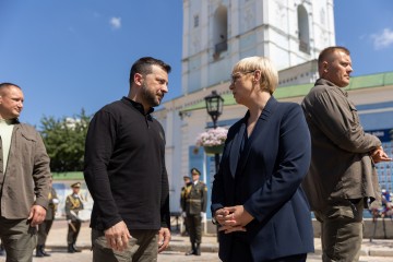 Зустріч Глави держави з Президенткою Словенії в День Конституції України