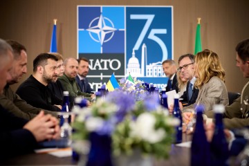 On the Sidelines of the NATO Summit, Volodymyr Zelenskyy Met with Giorgia Meloni