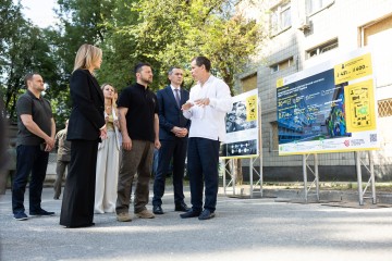 The President and the First Lady Visited the Okhmatdyt Hospital and Reviewed its Reconstruction Plan