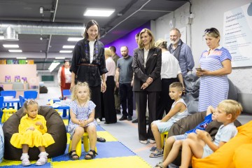 Shelters for In-Person Education and Gadgets for Distance Learning: Olena Zelenska with the Foundation's Team Visited the Chernihiv Region Before the Beginning of the School Year