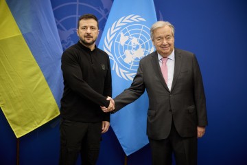 Volodymyr Zelenskyy Held Meetings with UN Secretary-General António Guterres and the President of the 79th Session of the UN General Assembly