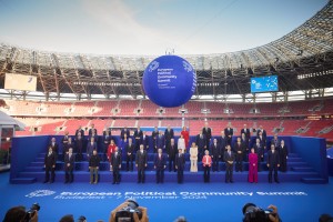 Президент України з лідерами держав-учасниць п’ятого саміту Європейської політичної спільноти в Будапешті, 7 листопада 2024 року.