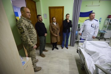 Volodymyr Zelenskyy and Mette Frederiksen Visited Wounded Ukrainian Warriors