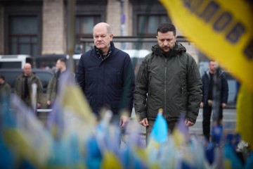 President of Ukraine and Chancellor of Germany honored the memory of the fallen Ukrainian warriors