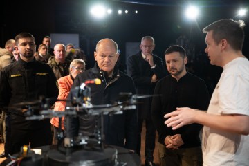 Volodymyr Zelenskyy and Olaf Scholz Inspected Smart Unmanned Systems of Domestic and Joint Ukrainian-German Production