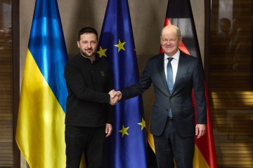 Volodymyr Zelenskyy Met with Olaf Scholz in Munich