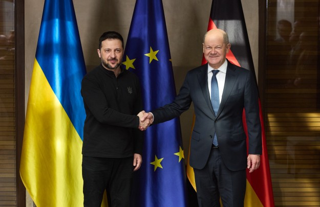 Volodymyr Zelenskyy Met with Olaf Scholz in Munich