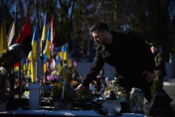 In Lviv, the President Honors the Fallen Defenders of Ukraine