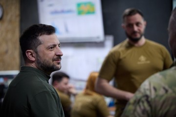 The President Visited the Command Posts of the Operational Tactical Group Kharkiv and the 13th Khartiia Operational Brigade of the National Guard of Ukraine